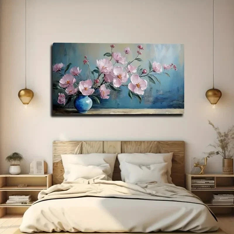Beautiful Flowers Yearning Wall Art Canvas Office Home Room Framed 80x45cm
