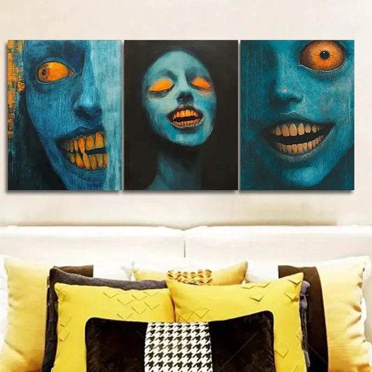 3pcs Forest demon (7) Wall Art Set Canvas Framed 40x60cm - High Quality Print 100% Australian Made Wall Canvas Ready to Hang