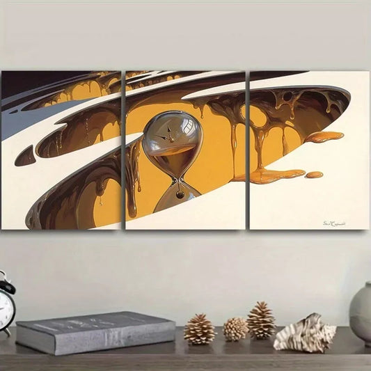 3pcs Modern Contemporary Portrait Wall Art Set Canvas Framed 40x60cm - High Quality Print 100% Australian Made Wall Canvas Ready to Hang