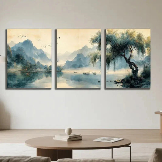 3pcs Modern Canvas Print Picture Print Metal Print Ready to Hang Art