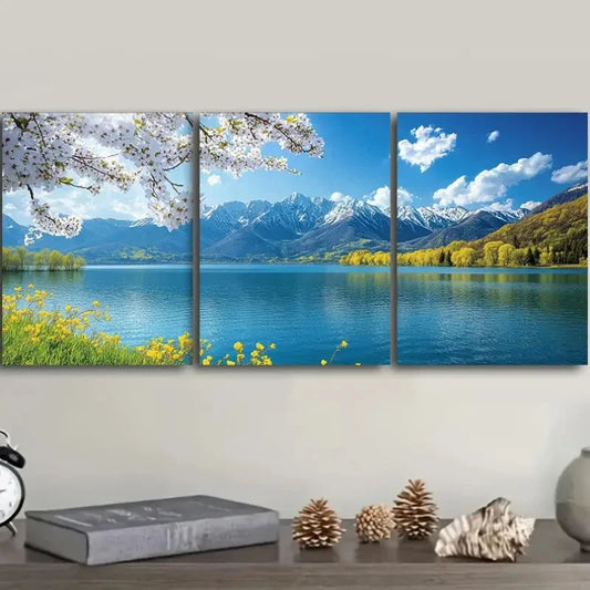 3pcs Lijiang, Yunnan, Luxurious, Wall Art Set Canvas Framed 40x60cm - High Quality Print 100% Australian Made Wall Canvas Ready to Hang