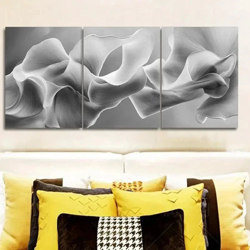 3pcs Abstract Art Deco Classic Modern Metal Print Ready to Hang Art