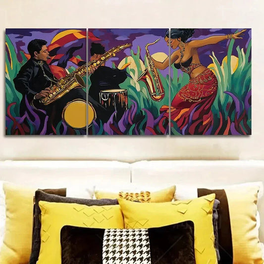 3pcs Asian belly dancers Wall Art Set Canvas Framed 40x60cm - High Quality Print 100% Australian Made Wall Canvas Ready to Hang