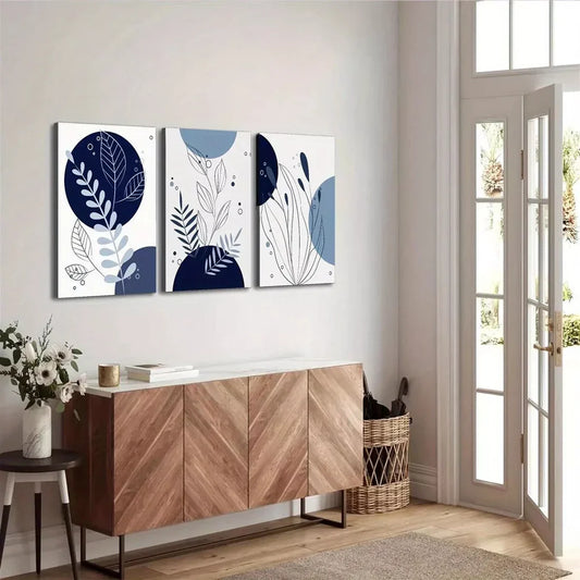 3pcs Abstract Geometric Modern Minimalist Wall Art Set Canvas Framed 60x90cm - High Quality Print 100% Australian Made Wall Canvas Ready to Hang