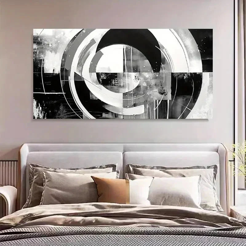 Classic Contemporary Retro Wall Art Canvas Office Home Room Framed 120x60cm