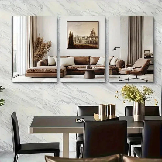 3pcs Verona Italy Featuring Iconic Italian Metal Print Ready to Hang Art