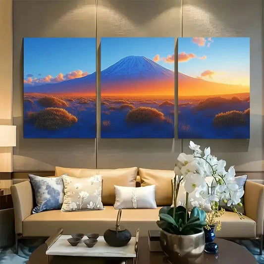 3pcs Mount Kilimanjaro Travel Tanzania Metal Print Ready to Hang Art