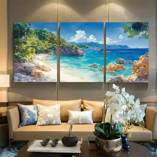 3pcs Similan Islands Thailand Travel Metal Print Ready to Hang Art