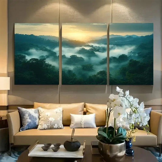 3pcs Kakum National Park Travel Metal Print Ready to Hang Art