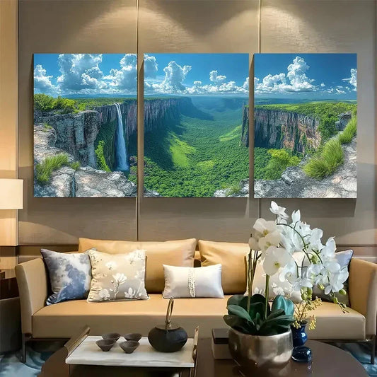 3pcs Chapada dos Guimares National Park Metal Print Ready to Hang Art