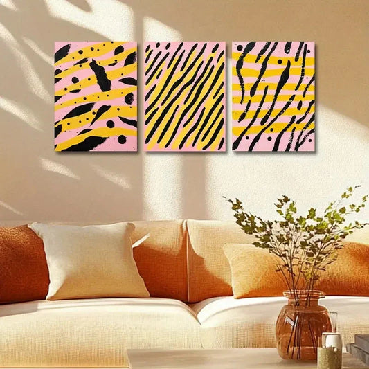 3pcs The Aboriginal Dot Design Metal Print Ready to Hang Art