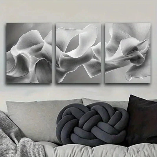3pcs Abstract Art Deco Classic Modern Metal Print Ready to Hang Art