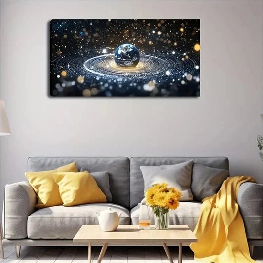 Realistic Gold Retriever Puppy Wall Art Canvas Office Home Room Framed 120x60cm