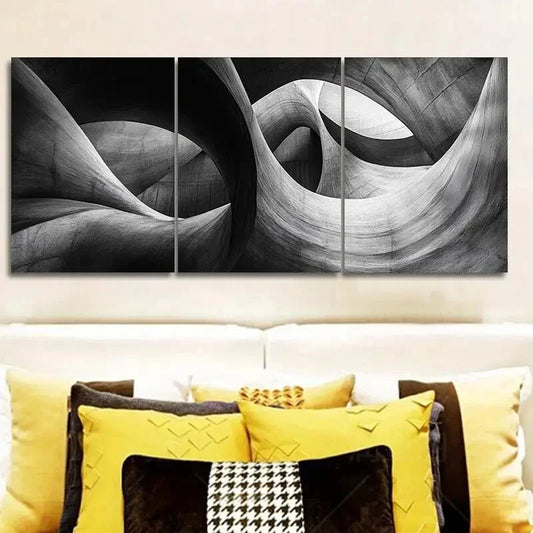 3pcs Abstract Art Deco Classic Wall Art Set Canvas Framed 40x60cm - High Quality Print 100% Australian Made Wall Canvas Ready to Hang