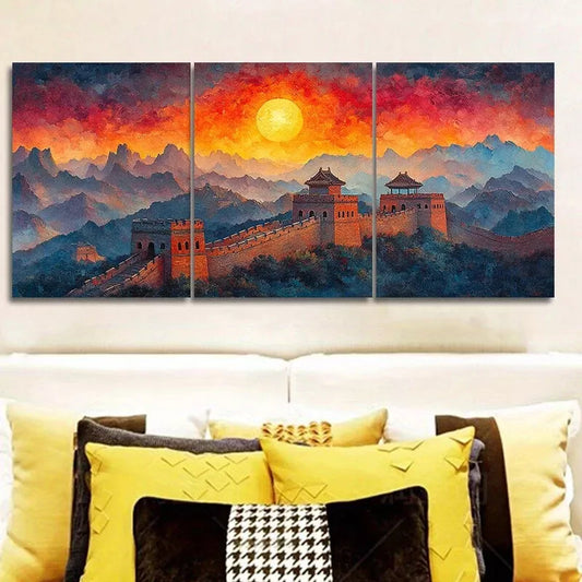 3pcs Deco Modern Contemporary Wrapped Wall Art Set Canvas Framed 40x60cm - High Quality Print 100% Australian Made Wall Canvas Ready to Hang
