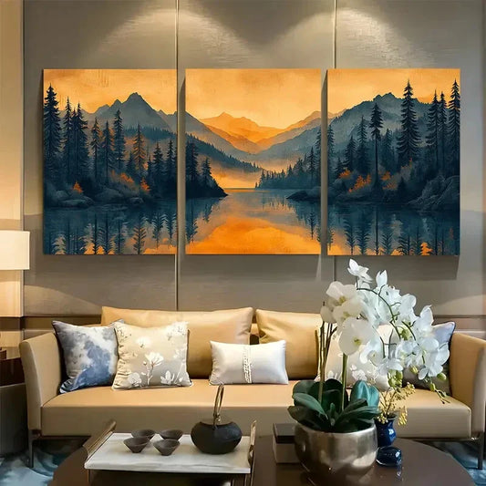 3pcs North Cascades Gorge National Park Metal Print Ready to Hang Art