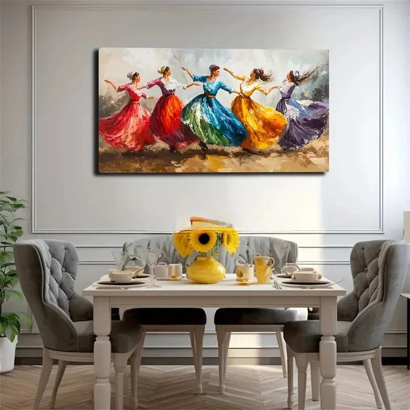 Graceful Dance Poses Wall Art Canvas Office Home Room Framed 120x60cm