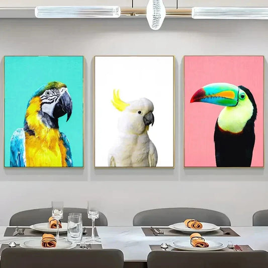 3pcs Environment Herbal Art Floral Poster Metal Print Ready to Hang Art (Copy