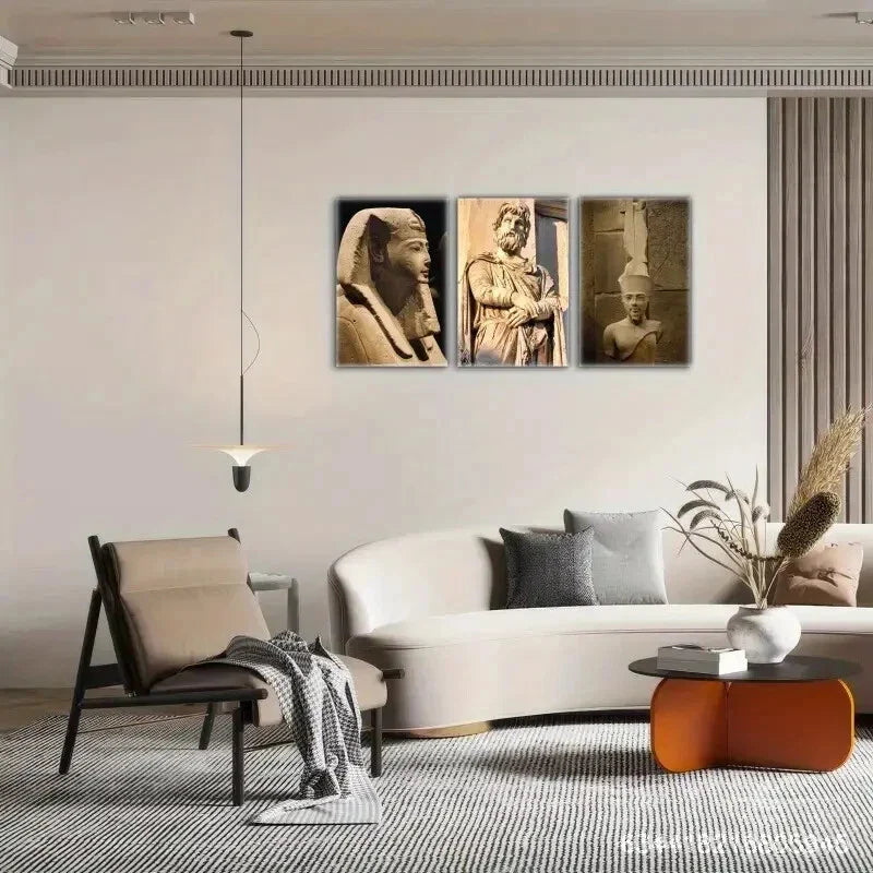 3pcs Ancient Egypt, Arch of Constantine, Egyptian Metal Print Ready to Hang Art