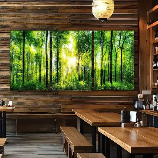 3pcs Cuilin'S Woodland Landscape Posters Art Metal Print Ready to Hang Art