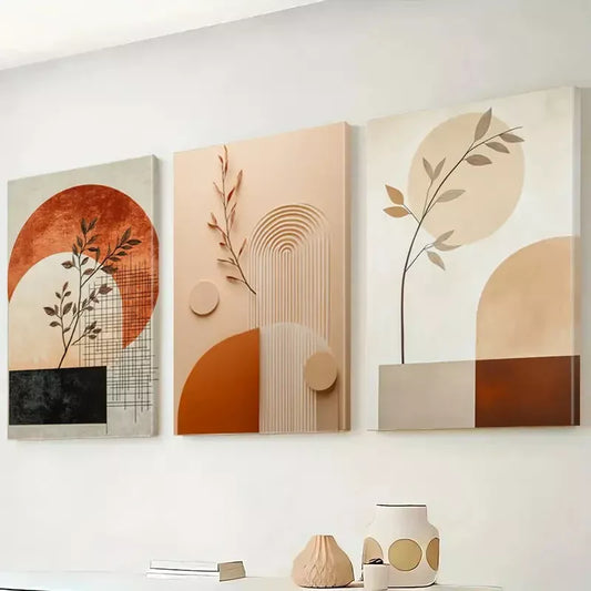 3pcs Abstract Landscape Canvas Framed 40x60cm - High Quality Print 100% Australian Made Wall Canvas Ready to Hang