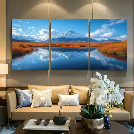 3pcs Skaftafell National Park Travel Iceland Metal Print Ready to Hang Art