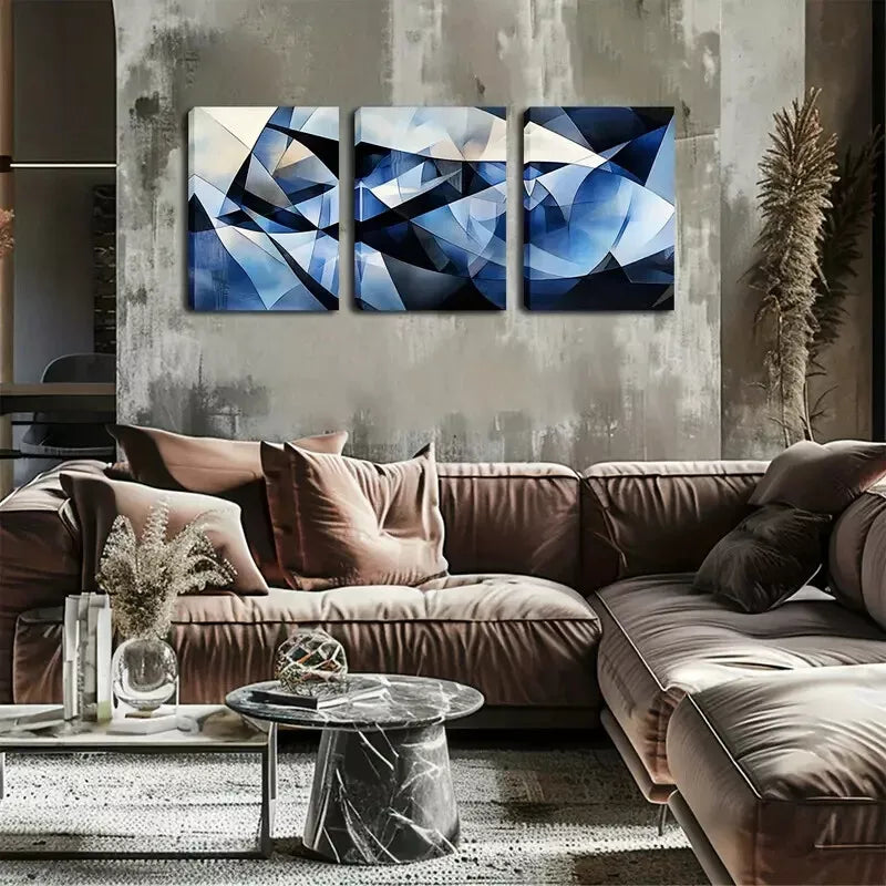 3pcs Good Luck Products, Abstract Patterns Wall Art Set Canvas Framed 40x60cm - High Quality Print 100% Australian Made Wall Canvas Ready to Hang