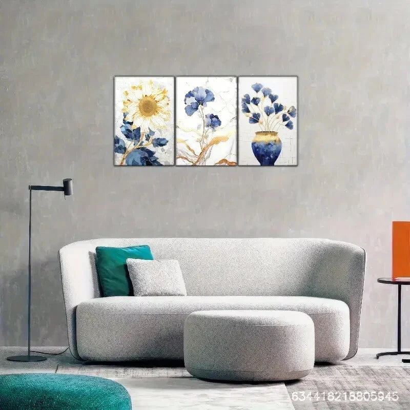 3pcs Decor Style Mosaic Art Metal Print Ready to Hang Art