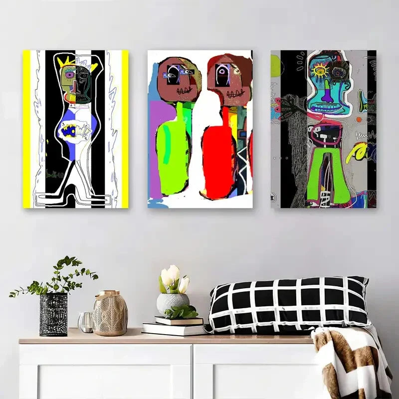 3pcs Vibrant Blossoms & Fashion, Modern Metal Print Ready to Hang Art