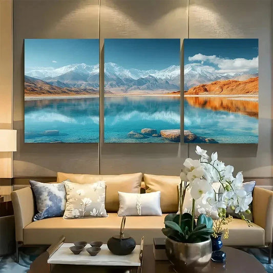 3pcs Badab e Surt Iran Travel Metal Print Ready to Hang Art