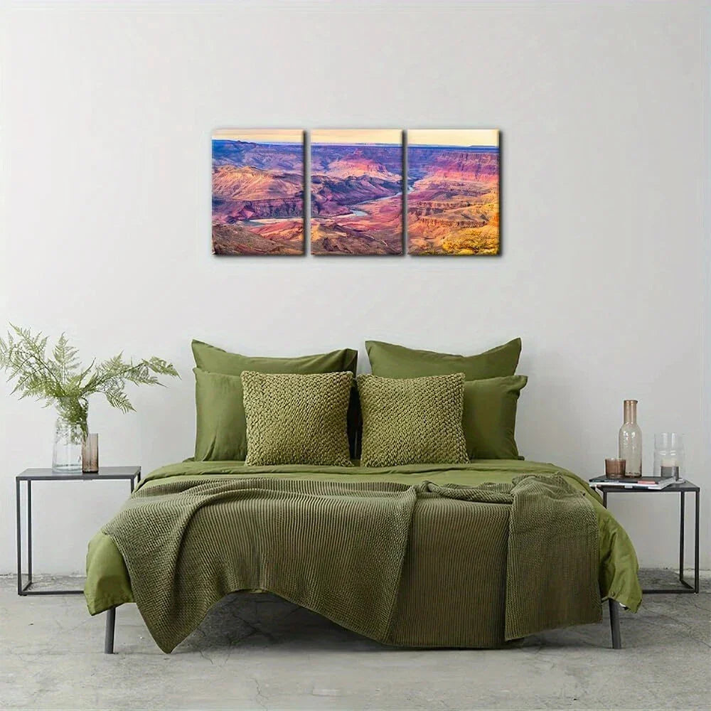 3pcs Grand National Park Wilderness Nature Metal Print Ready to Hang Art