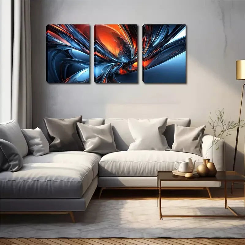 3pcs abstract gorgeous pattern Wall Art Set Canvas Framed 40x60cm - High Quality Print 100% Australian Made Wall Canvas Ready to Hang
