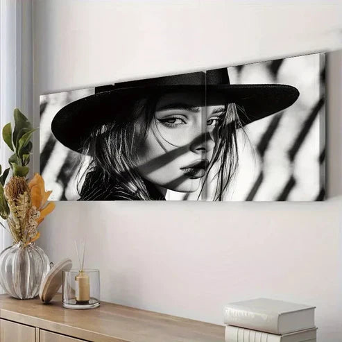 3pcs Featuring A Female Model Wall Art Set Canvas Framed 60x90cm - High Quality Print 100% Australian Made Wall Canvas Ready to Hang