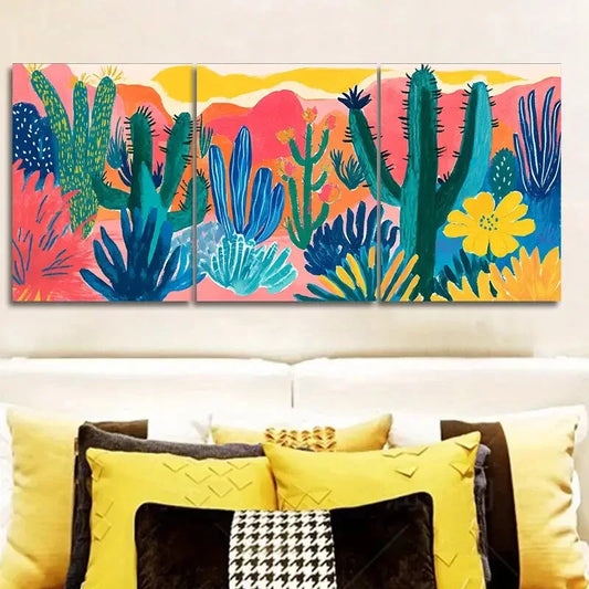3pcs Luxurious, Mushroom Garden, Wall Art Set Canvas Framed 40x60cm - High Quality Print 100% Australian Made Wall Canvas Ready to Hang