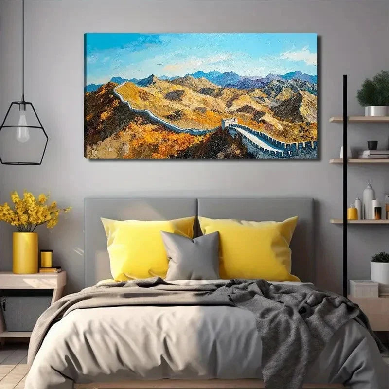 Wonders Of The Great Perfect Wall Art Canvas Office Home Room Framed 80x45cm