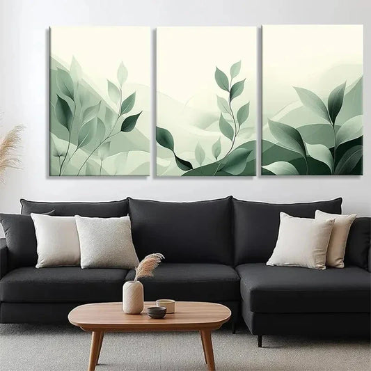 3pcs Palette with Gentle Flowing Design Perfect Wall Art Set Canvas Framed 40x60cm - High Quality Print 100% Australian Made Wall Canvas Ready to Hang