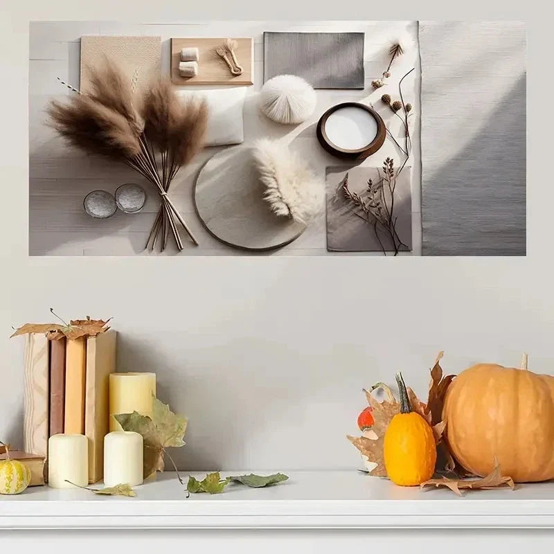 Utensils Realistic Design Decor Wall Art Canvas Office Home Room Framed 120x60cm