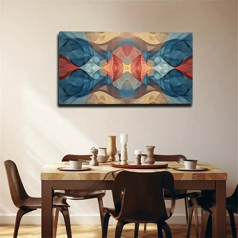 Dynamic Rhythm In Which Wall Art Canvas Office Home Room Framed 120x60cm