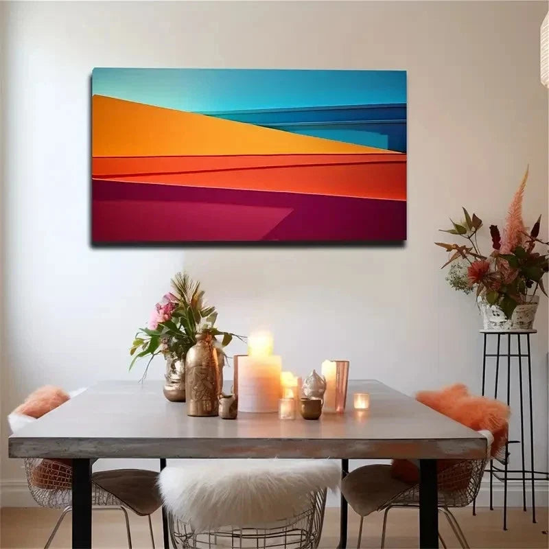 Hierarchical Pattern Decoration Wall Art Canvas Office Home Room Framed 120x60cm