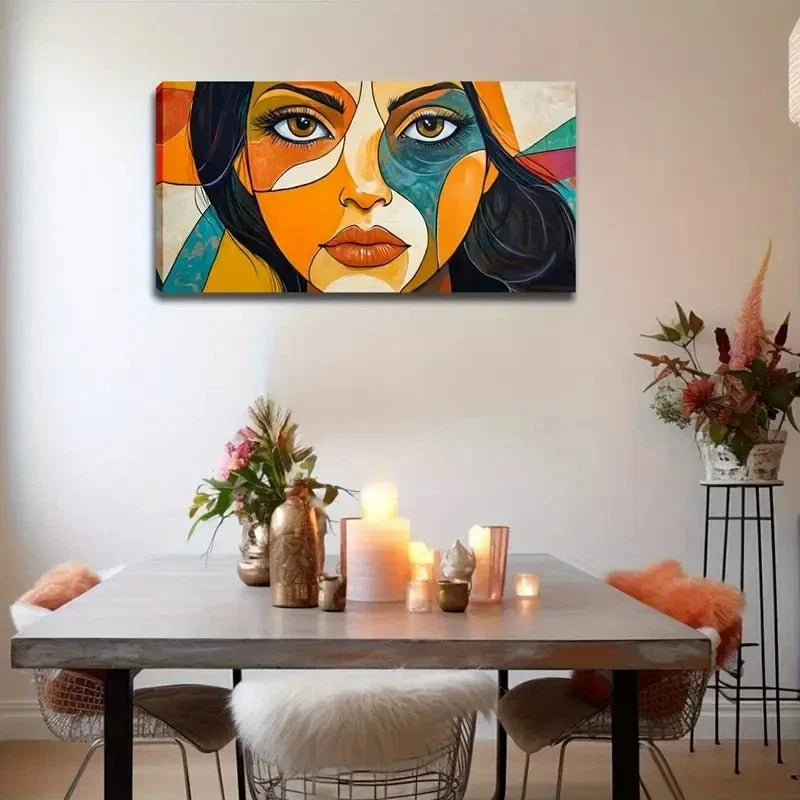 Colorful Abstract Design Wall Art Canvas Office Home Room Framed 120x60cm