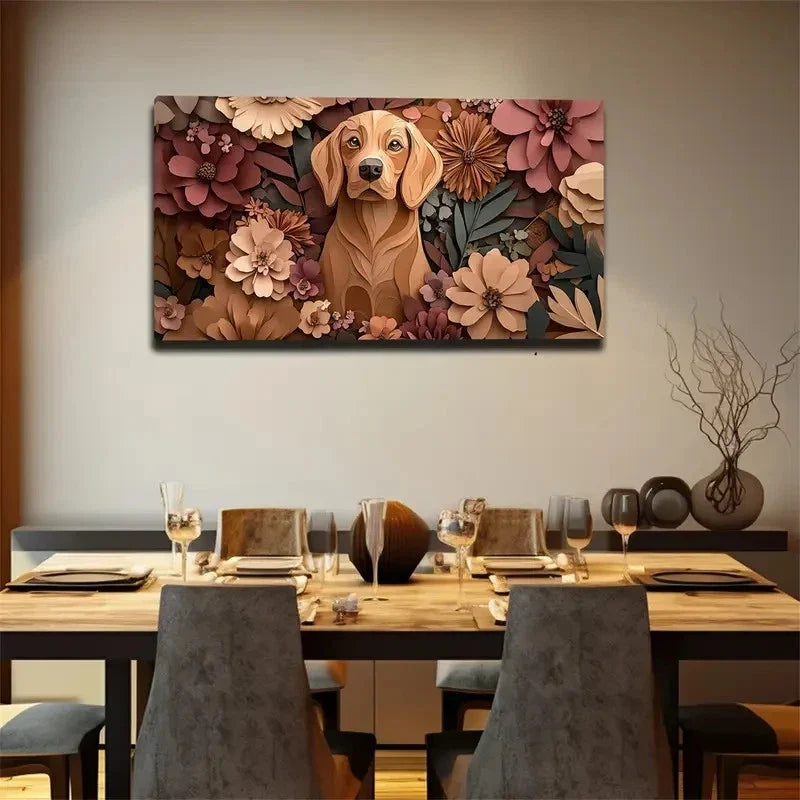 The Main Subject Is A Brownish Wall Art Canvas Office Home Room Framed 120x60cm