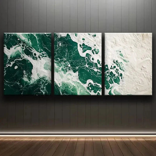 3pcs Featuring the Antarctic Ice Shelf Wall Art Set Canvas Framed 40x60cm - High Quality Print 100% Australian Made Wall Canvas Ready to Hang