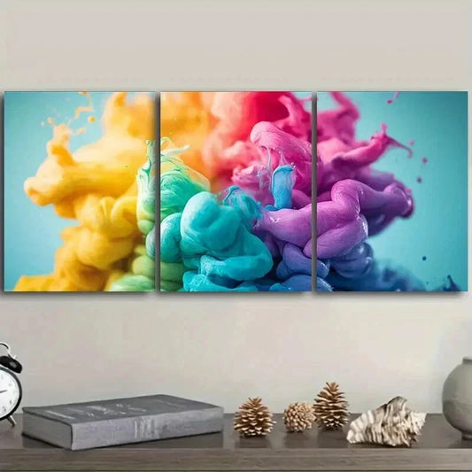 3pcs Color in the Painting Beautiful Different Wall Art Set Canvas Framed 40x60cm - High Quality Print 100% Australian Made Wall Canvas Ready to Hang