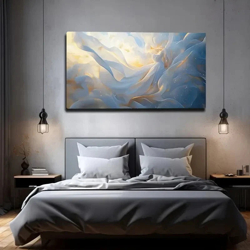 Abstract Semi-Transparent Wall Art Canvas Office Home Room Framed 120x60cm