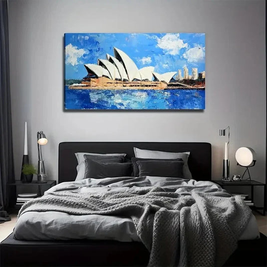 Australian Landscape Sydney Wall Art Canvas Office Home Room Framed 120x60cm