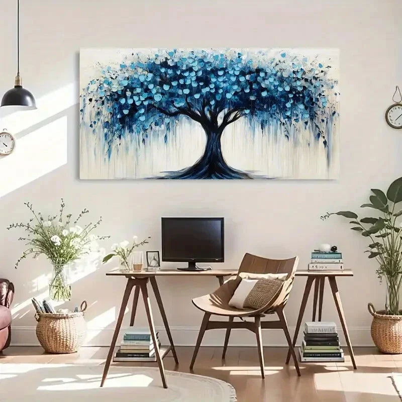 Abstract Nature Vibrant Deco Wall Art Canvas Office Home Room Framed 120x60cm