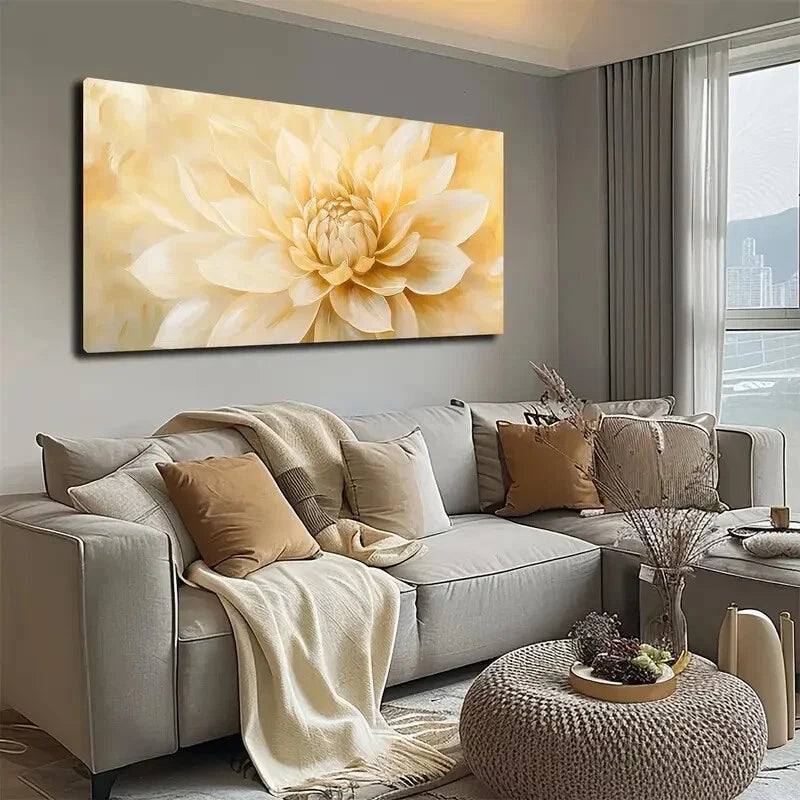 Tone Creates a Warm Atmosphere Wall Art Canvas Office Home Room Framed 120x60cm