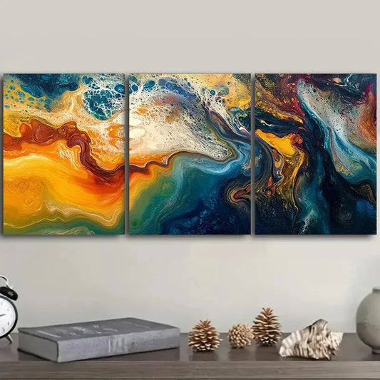 3pcs Rotate the Colorful Different Perfect Wall Art Set Canvas Framed 40x60cm - High Quality Print 100% Australian Made Wall Canvas Ready to Hang