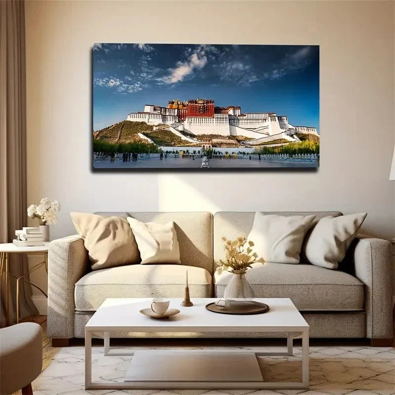 Magical Toiltah Palace Wall Art Canvas Office Home Room Framed 80x45cm
