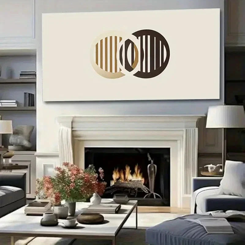 Modern Minimalist Abstract Wall Art Canvas Office Home Room Framed 120x60cm